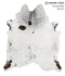 Salt and Pepper Brown XX-Large Brazilian Cowhide Rug 7'10