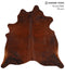 Medium Brindle X-Large Brazilian Cowhide Rug 6'8