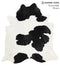 Black and White X-Large Brazilian Cowhide Rug 6'11