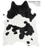 Black and White X-Large Brazilian Cowhide Rug 7'5