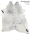 Salt and Pepper Black X-Large Brazilian Cowhide Rug 7'5