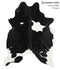 Black and White X-Large Brazilian Cowhide Rug 7'7