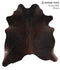 Chocolate X-Large Brazilian Cowhide Rug 6'11