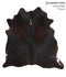 Chocolate X-Large Brazilian Cowhide Rug 6'6