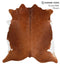 Solid Brown X-Large Brazilian Cowhide Rug 6'10