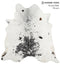 Salt and Pepper Black XX-Large Brazilian Cowhide Rug 7'5