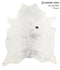 Salt and Pepper Black X-Large Brazilian Cowhide Rug 7'1