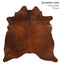 Medium Brindle X-Large Brazilian Cowhide Rug 6'9