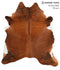 Medium Brindle X-Large Brazilian Cowhide Rug 7'3