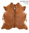 Brown and White Regular X-Large Brazilian Cowhide Rug 6'7