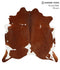 Brown and White X-Large Brazilian Cowhide Rug 6'8