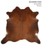 Chocolate X-Large Brazilian Cowhide Rug 6'7