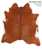 Solid Brown X-Large Brazilian Cowhide Rug 6'9