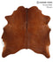 Solid Brown X-Large Brazilian Cowhide Rug 6'9