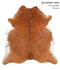 Solid Brown X-Large Brazilian Cowhide Rug 6'9
