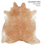 Caramel X-Large Brazilian Cowhide Rug 7'1