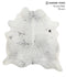 Salt and Pepper Black X-Large Brazilian Cowhide Rug 6'11