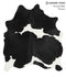 Black and White X-Large Brazilian Cowhide Rug 6'10