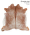 Salt and Pepper Brown X-Large Brazilian Cowhide Rug 6'6