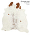 Brown and White Regular X-Large Brazilian Cowhide Rug 7'4