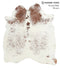 Salt and Pepper Brown X-Large Brazilian Cowhide Rug 7'1