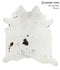 Salt and Pepper Black XX-Large Brazilian Cowhide Rug 7'5