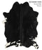 Black and White X-Large Brazilian Cowhide Rug 7'2