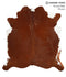 Brown and White Regular X-Large Brazilian Cowhide Rug 6'9