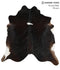 Chocolate X-Large Brazilian Cowhide Rug 6'10