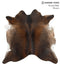 Chocolate X-Large Brazilian Cowhide Rug 6'6