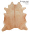 Solid Brown X-Large Brazilian Cowhide Rug 7'3