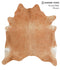 Solid Brown X-Large Brazilian Cowhide Rug 7'6