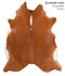 Brown and White Regular XX-Large Brazilian Cowhide Rug 7'10
