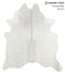 Medium Grey XX-Large Brazilian Cowhide Rug 7'6