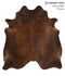 Chocolate X-Large Brazilian Cowhide Rug 6'11