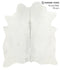 Light Grey X-Large Brazilian Cowhide Rug 7'4