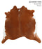 Brown and White Regular X-Large Brazilian Cowhide Rug 6'9