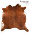 Medium Brindle X-Large Brazilian Cowhide Rug 6'8