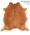 Solid Brown X-Large Brazilian Cowhide Rug 6'7