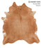 Solid Brown X-Large Brazilian Cowhide Rug 7'4