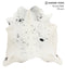 Salt and Pepper Black X-Large Brazilian Cowhide Rug 6'7