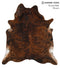 Dark Brindle X-Large Brazilian Cowhide Rug 7'2