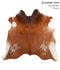 Salt and Pepper Brown XX-Large Brazilian Cowhide Rug 6'10