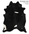 Black and White X-Large Brazilian Cowhide Rug 7'6