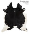 Black and White X-Large Brazilian Cowhide Rug 7'4