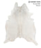 Light Grey XX-Large Brazilian Cowhide Rug 7'10
