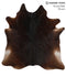 Chocolate XX-Large Brazilian Cowhide Rug 7'6
