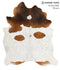 Brown and White X-Large Brazilian Cowhide Rug 7'5