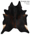 Chocolate XX-Large Brazilian Cowhide Rug 7'11
