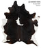 Black and White X-Large Brazilian Cowhide Rug 7'9